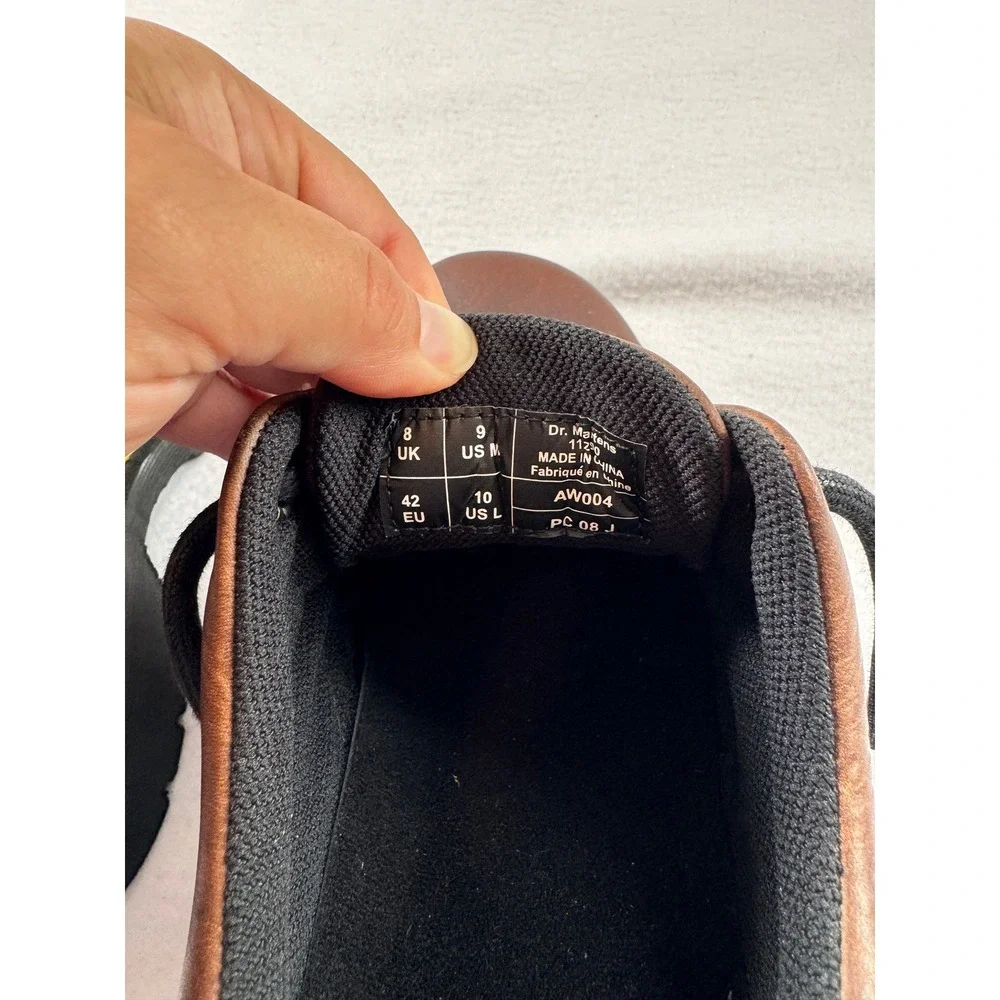 Grunge Dr. Martens Mens 9 Womens 10 11290 Oxford Shoes Brown Leather Lug Sole